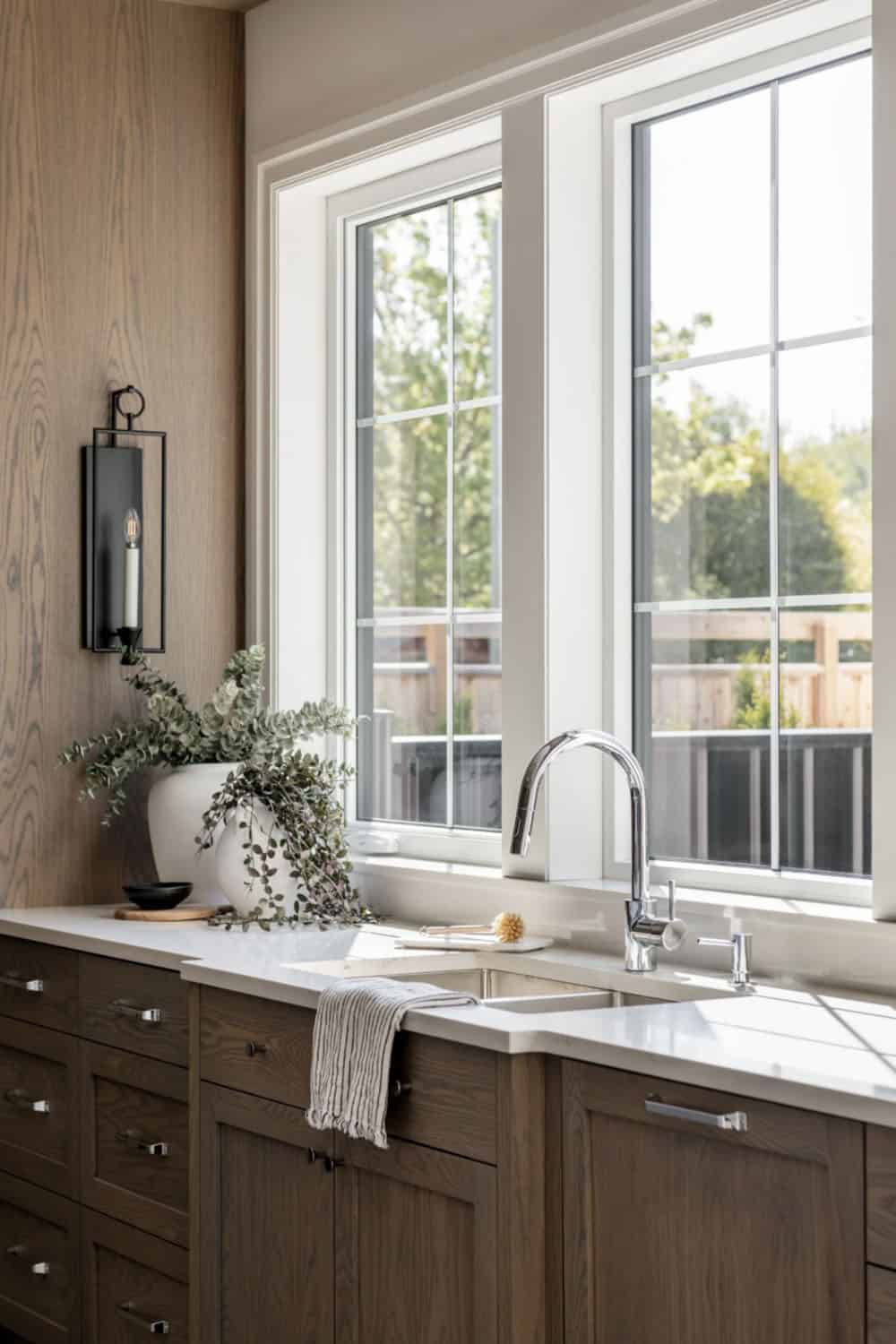 transitional style kitchen