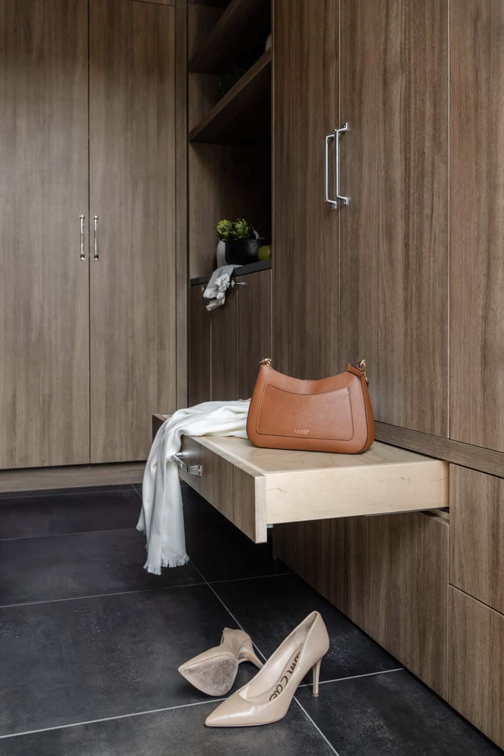 transitional style walk-in pantry