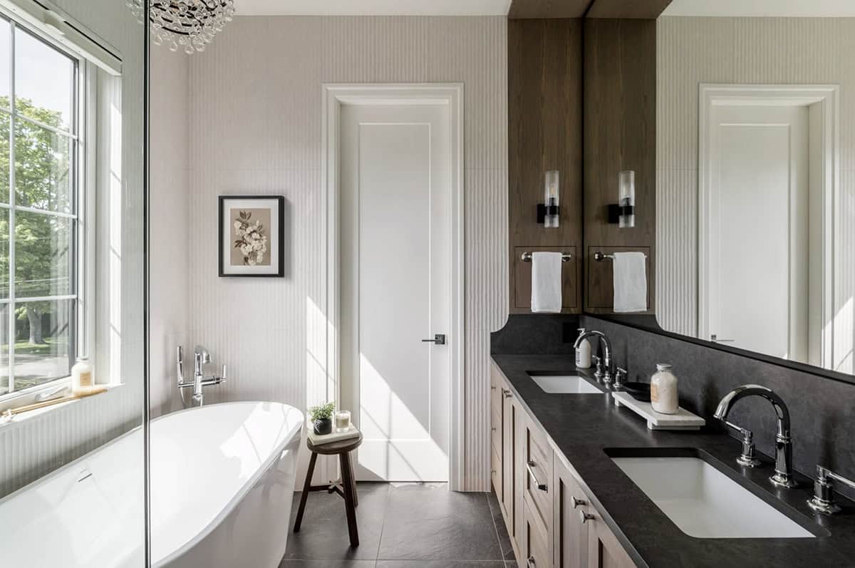 transitional style bathroom