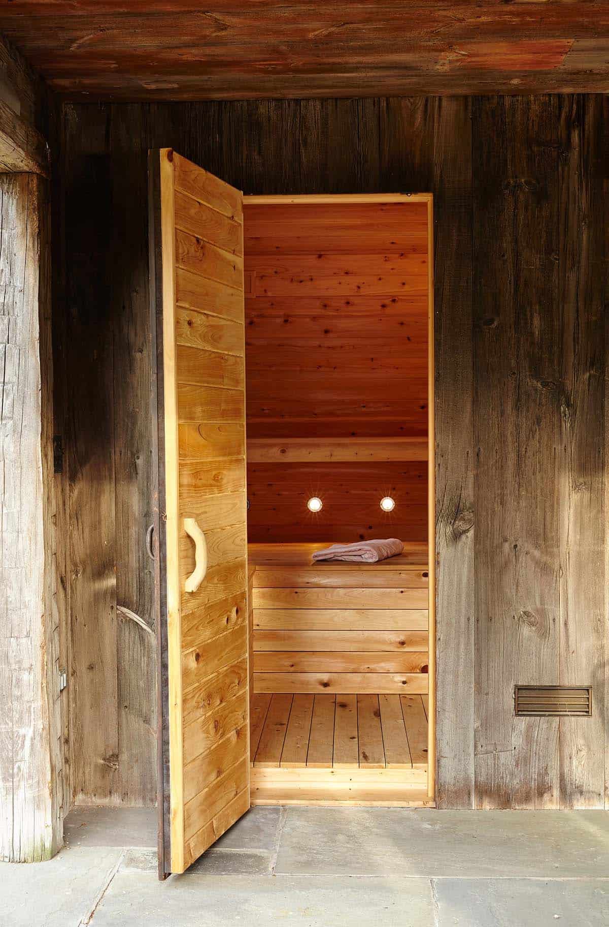 farmhouse style sauna