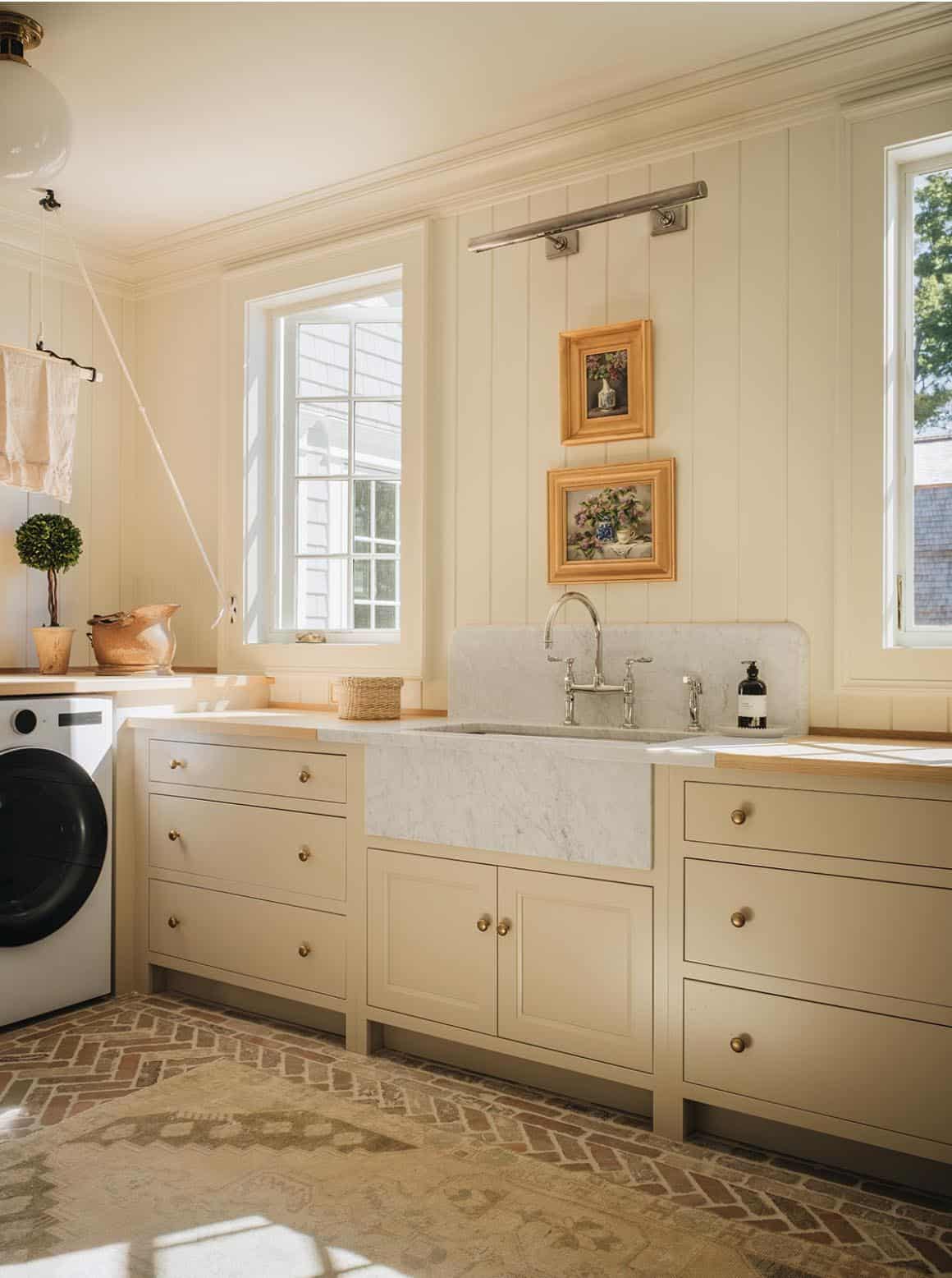contemporary laundry room