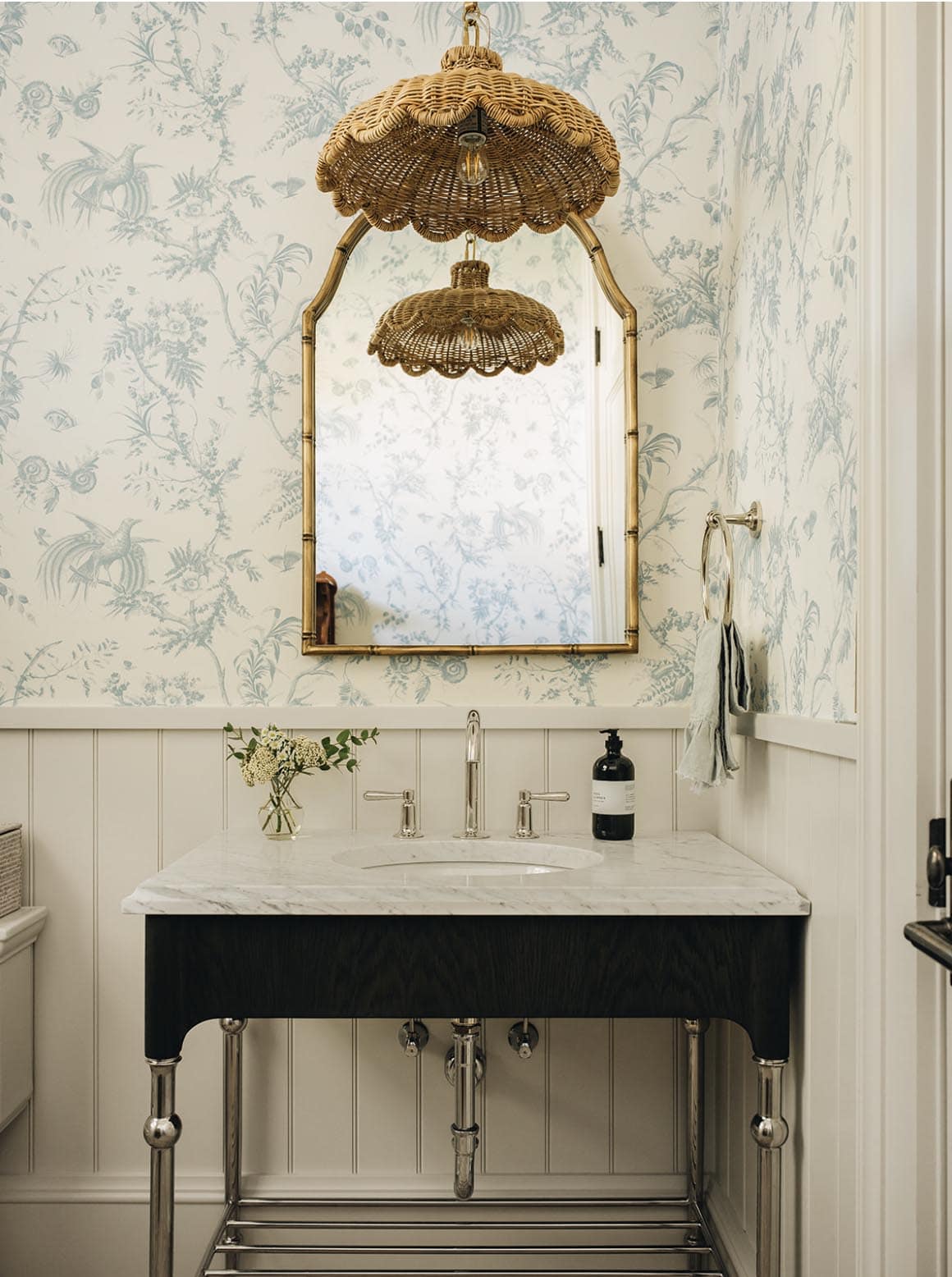 contemporary powder room