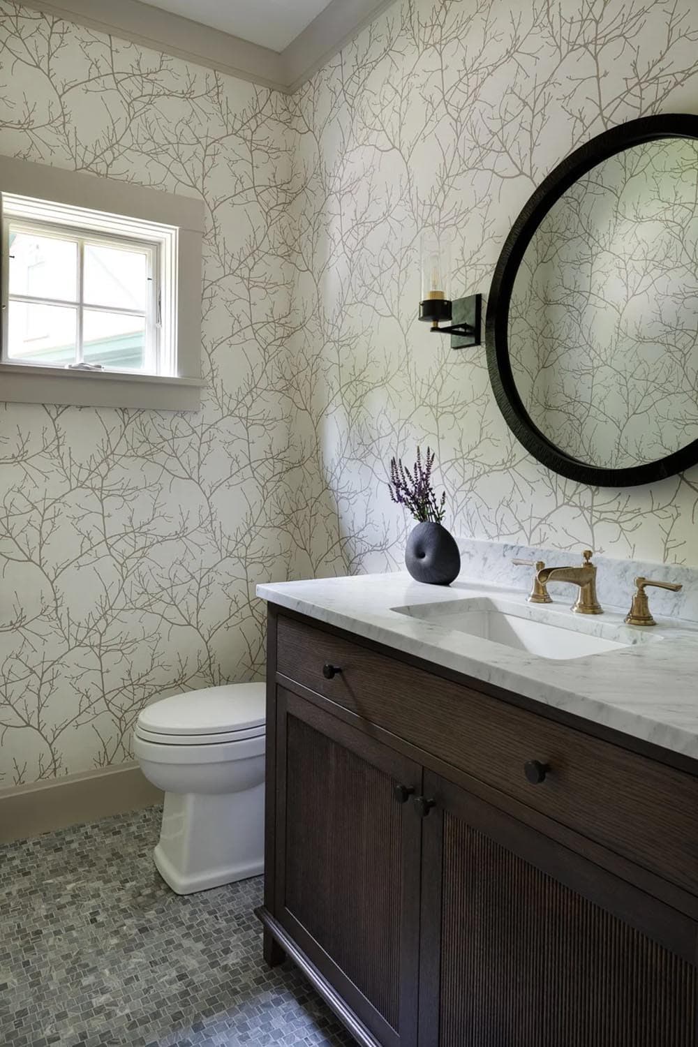 contemporary powder room