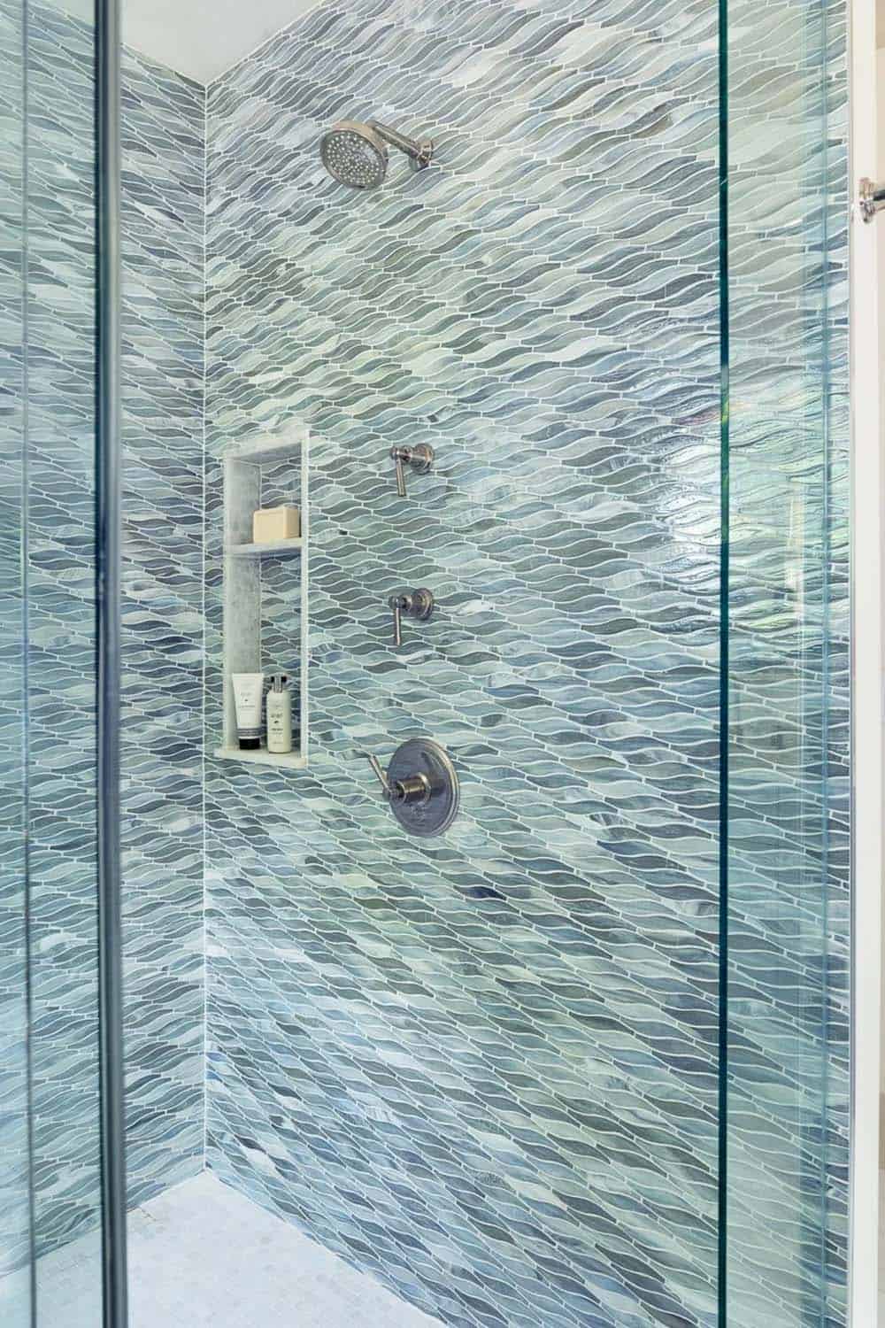 contemporary bathroom shower