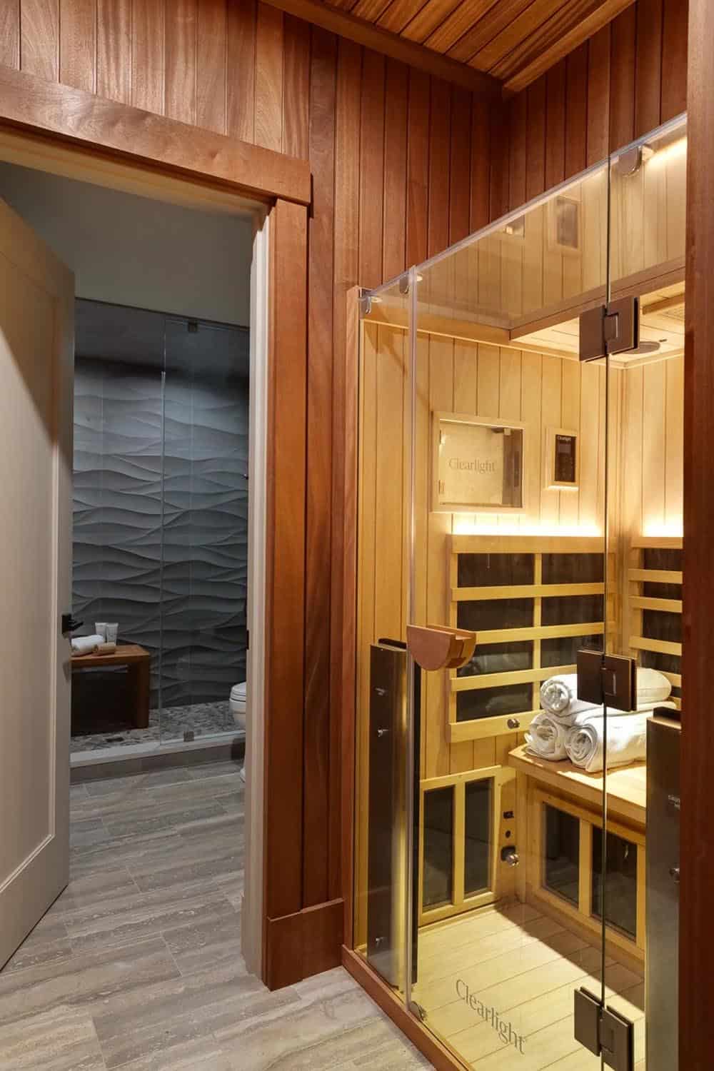 contemporary sauna