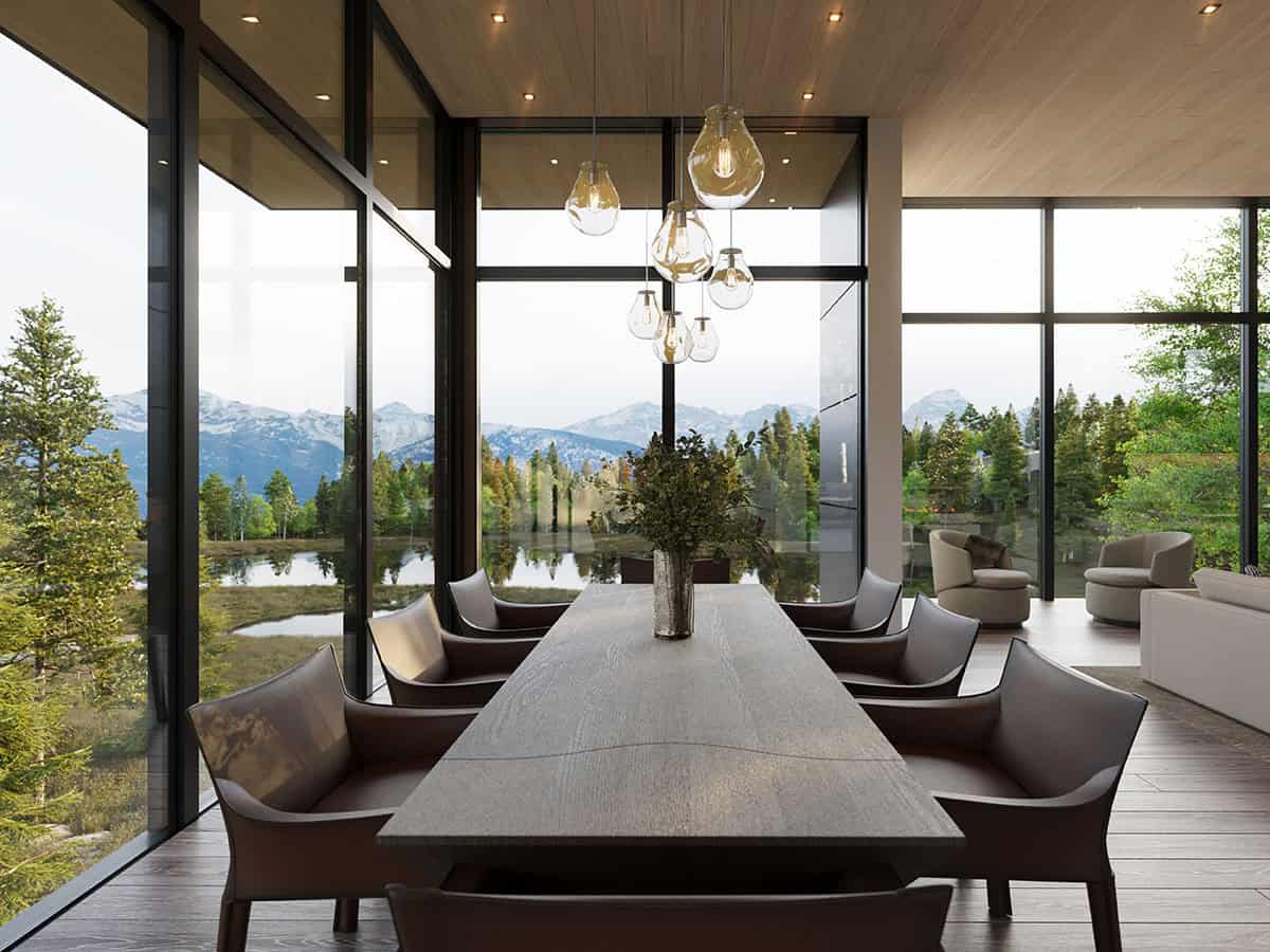 contemporary dining room
