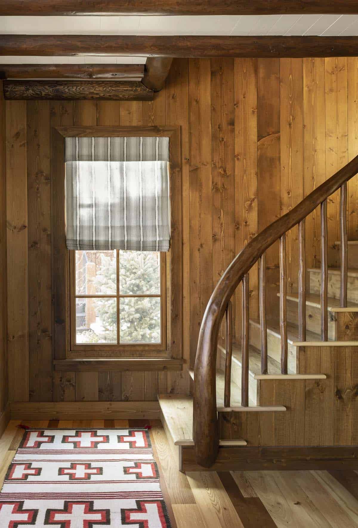 modern rustic staircase