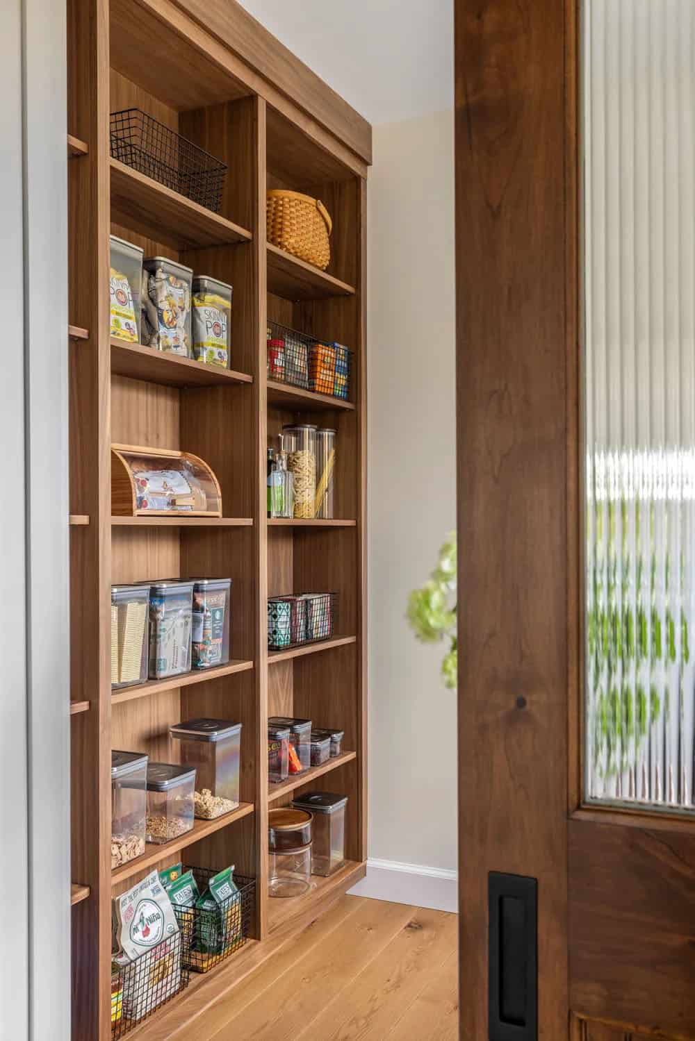 farmhouse style walk-in pantry