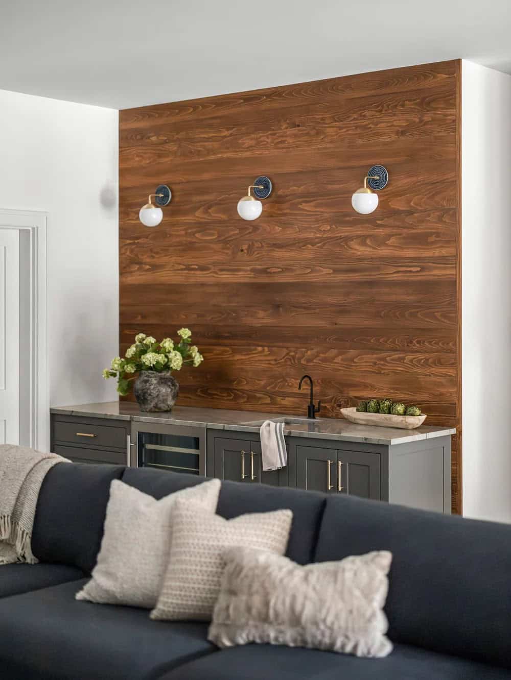 farmhouse style family room 