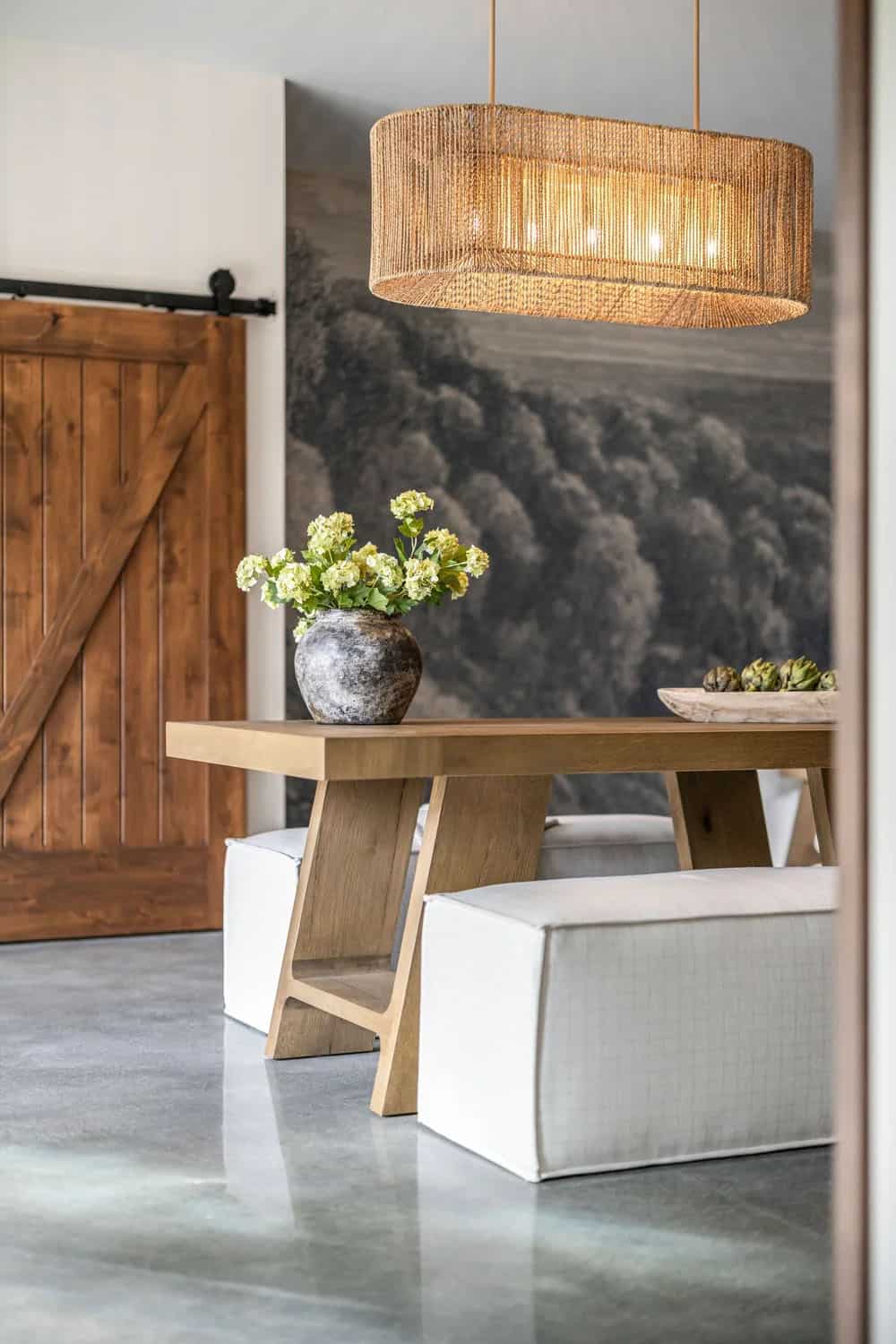 farmhouse style family room 