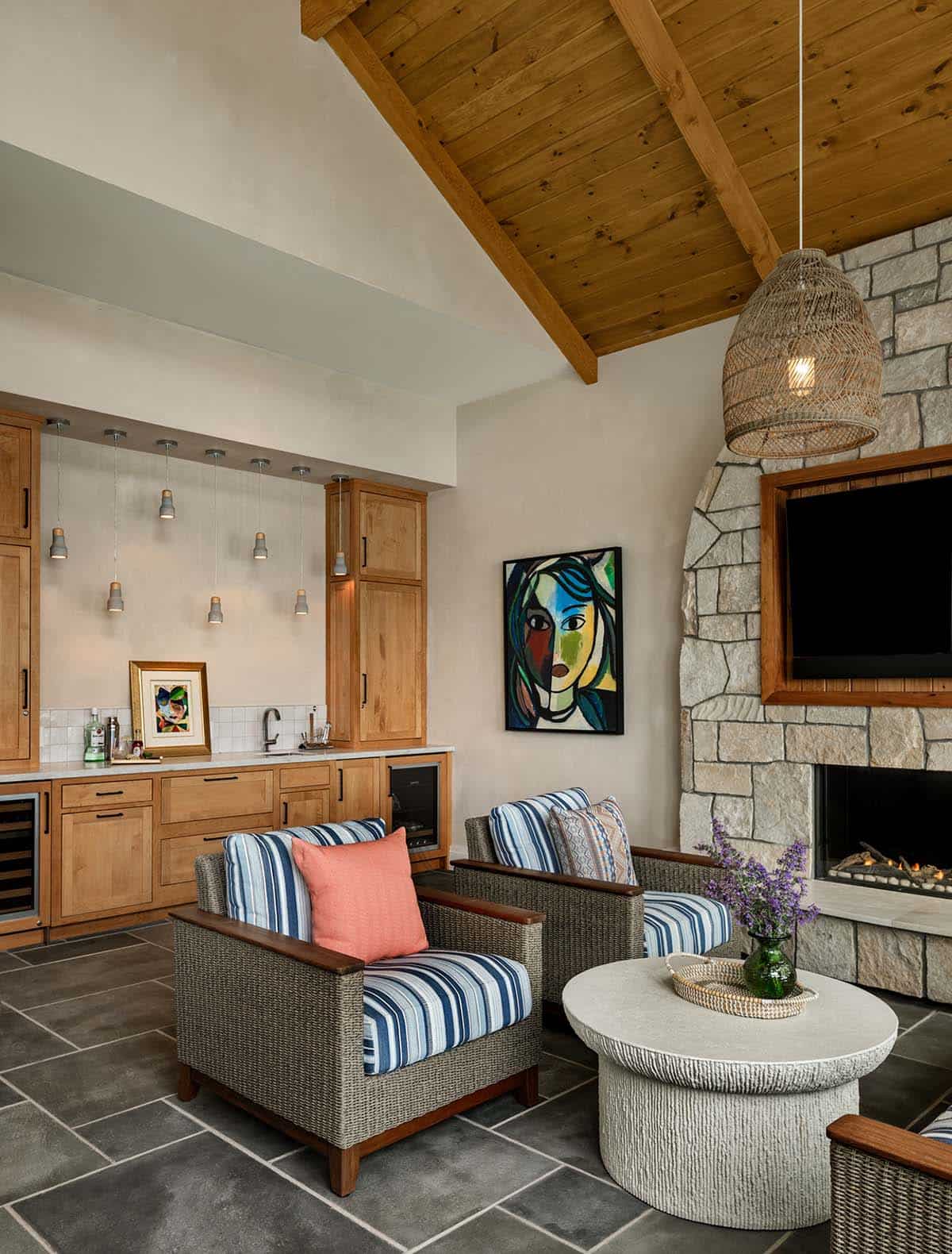 beach style living room