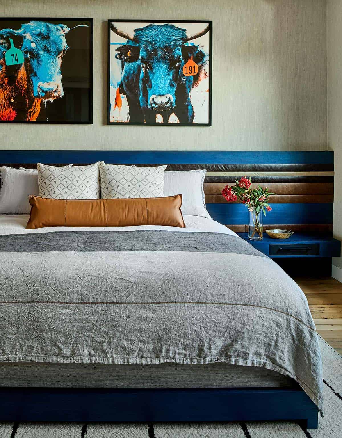 modern rustic bedroom