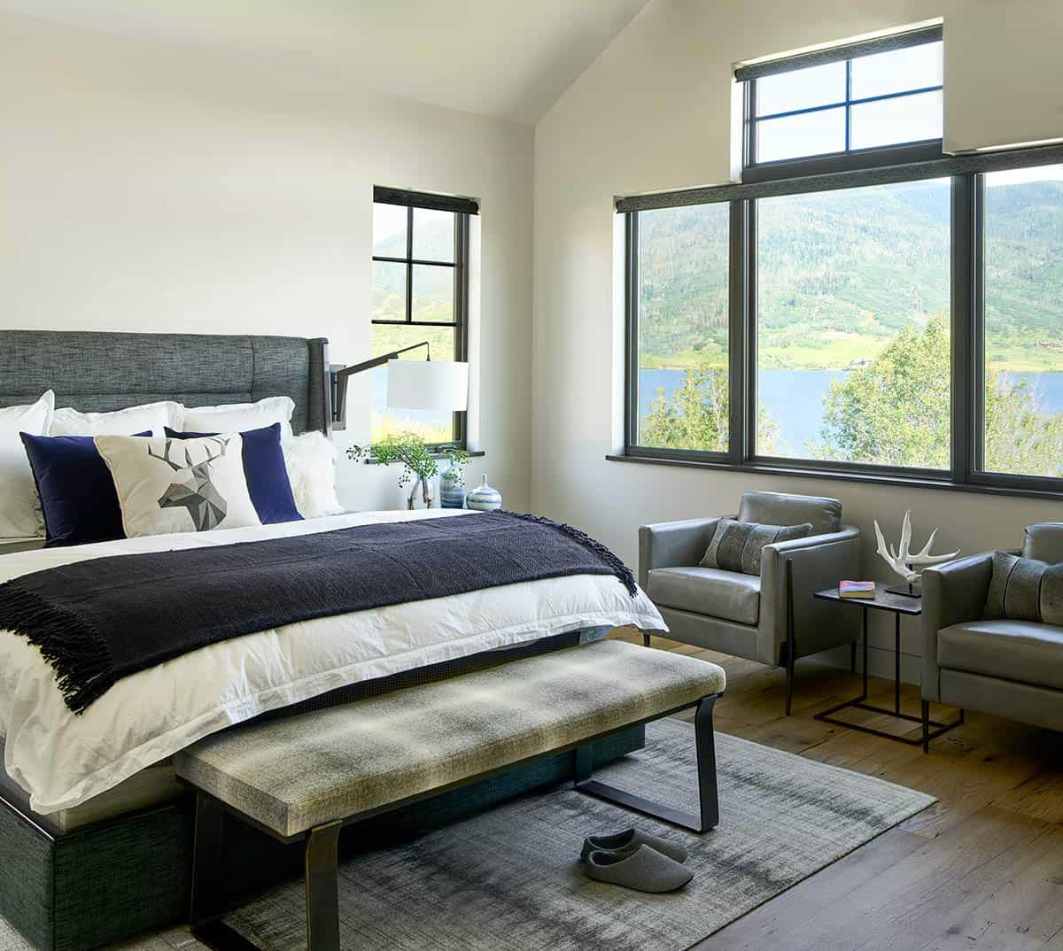 modern rustic bedroom