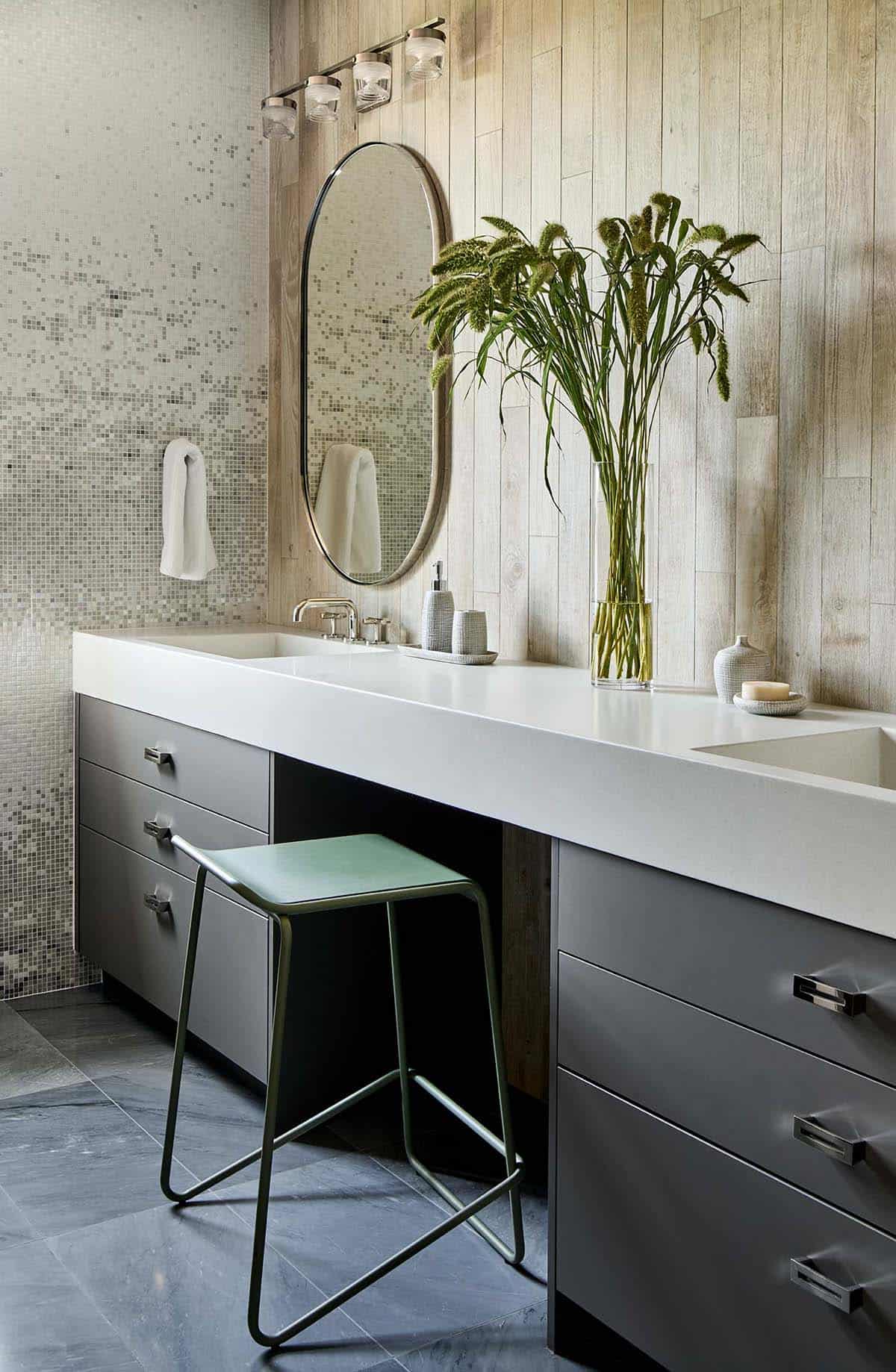 modern rustic bathroom vanity