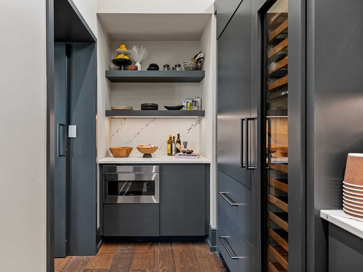 modern walk-in pantry