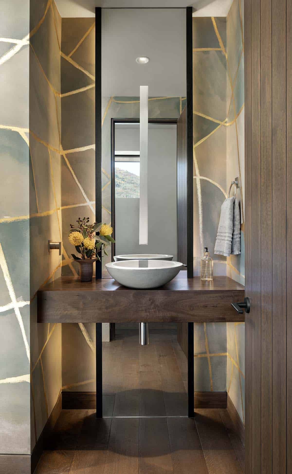 modern powder room