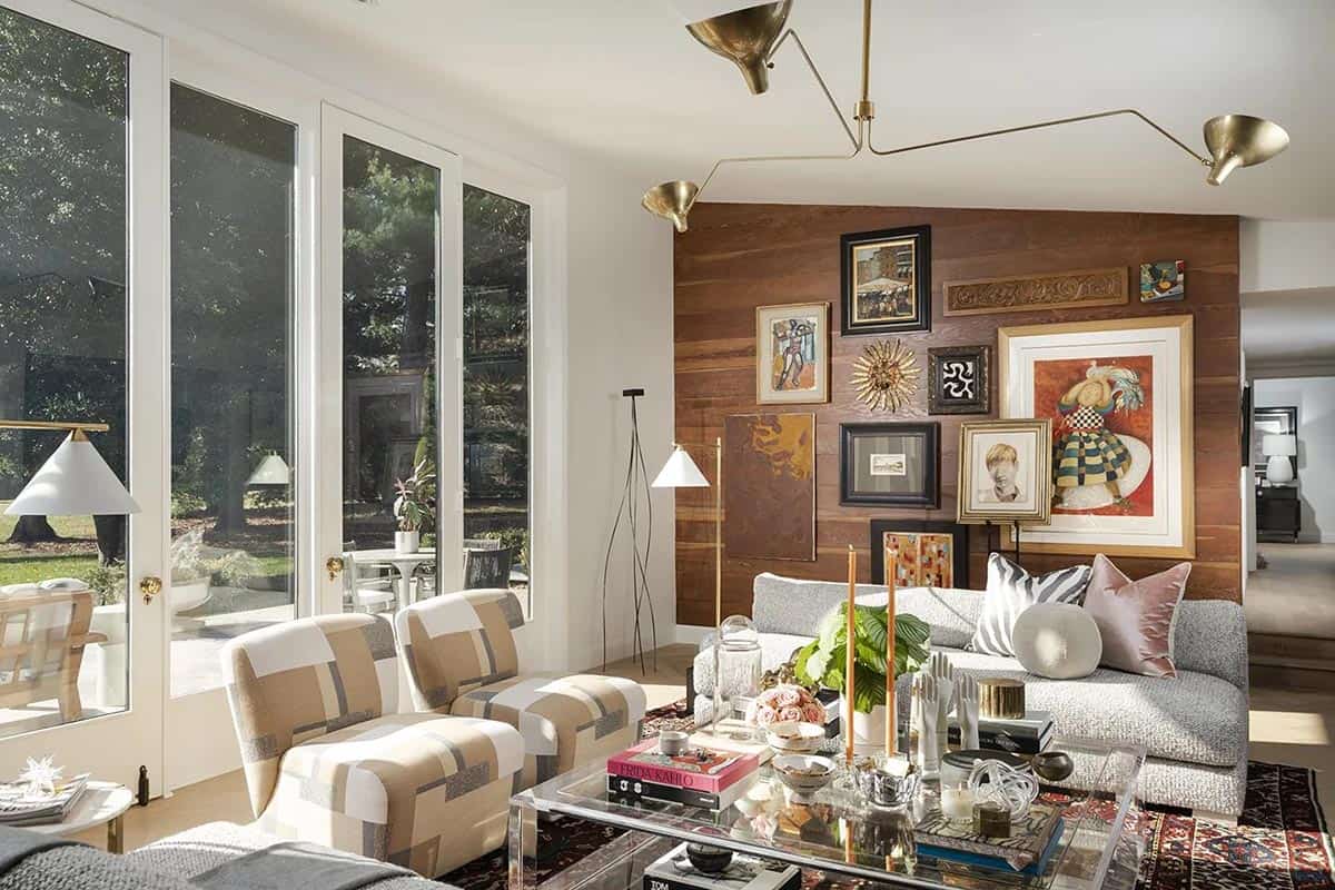 mid-century modern living room