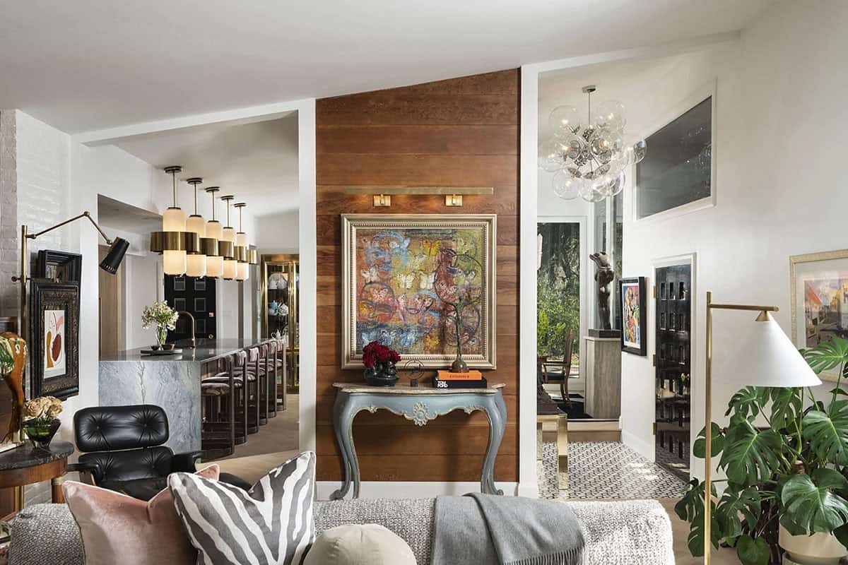 mid-century modern living room