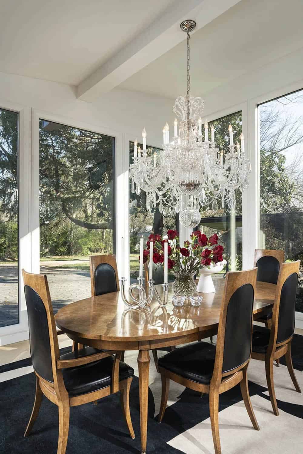 mid-century modern dining room