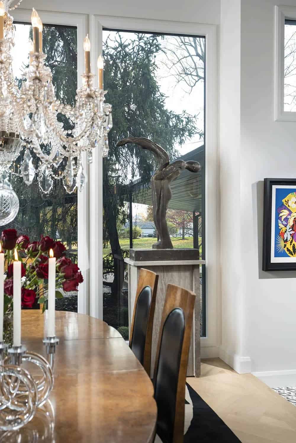 mid-century modern dining room