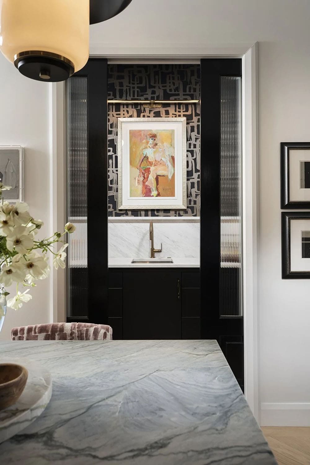 mid-century modern pantry