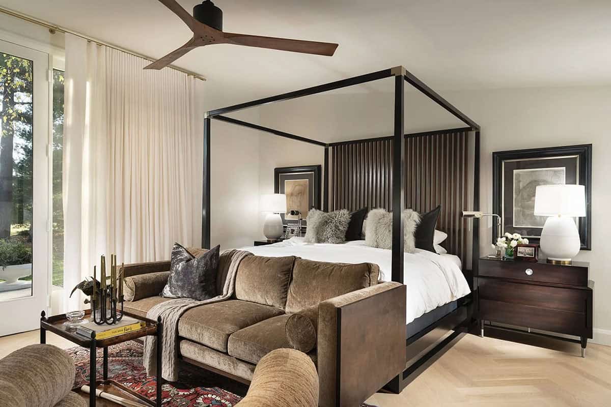 mid-century modern bedroom