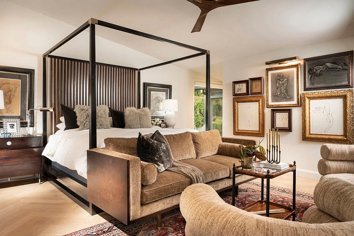 mid-century modern bedroom