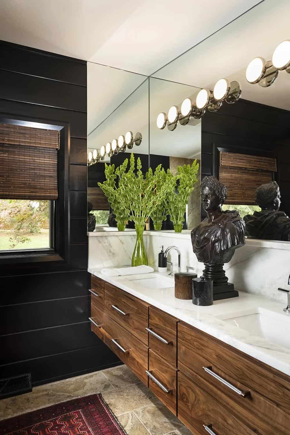 mid-century modern bathroom