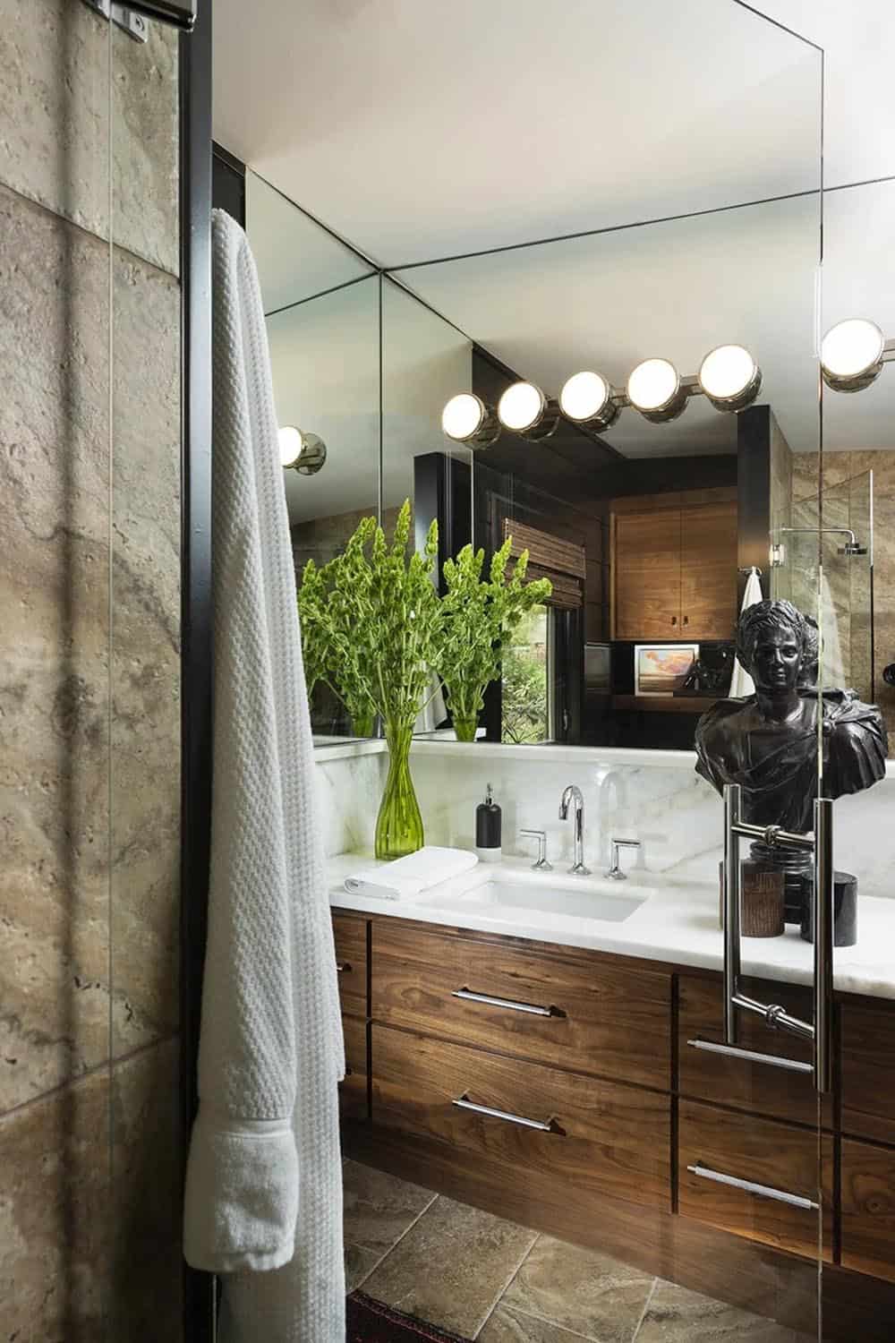 mid-century modern bathroom