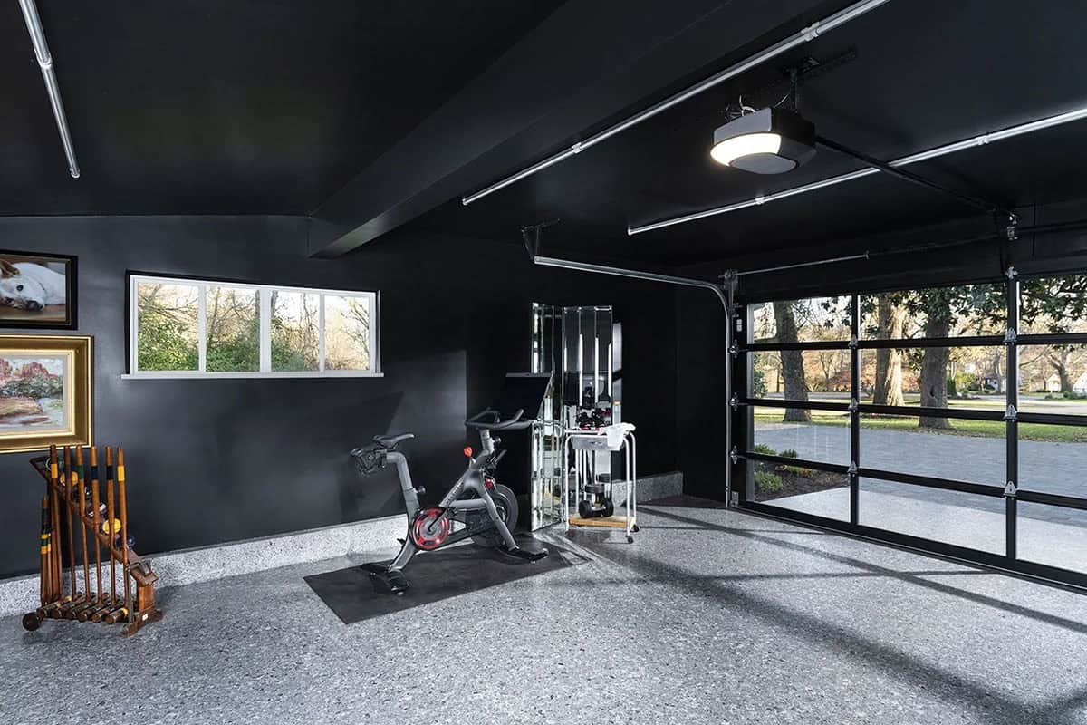 mid-century modern home gym