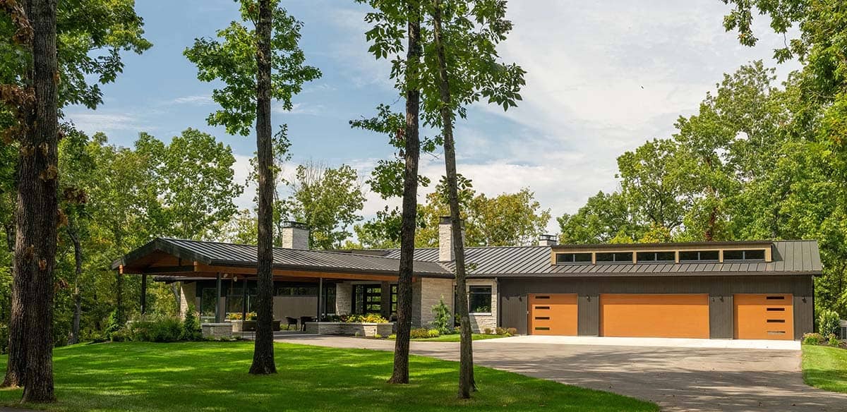 midcentury modern home exterior