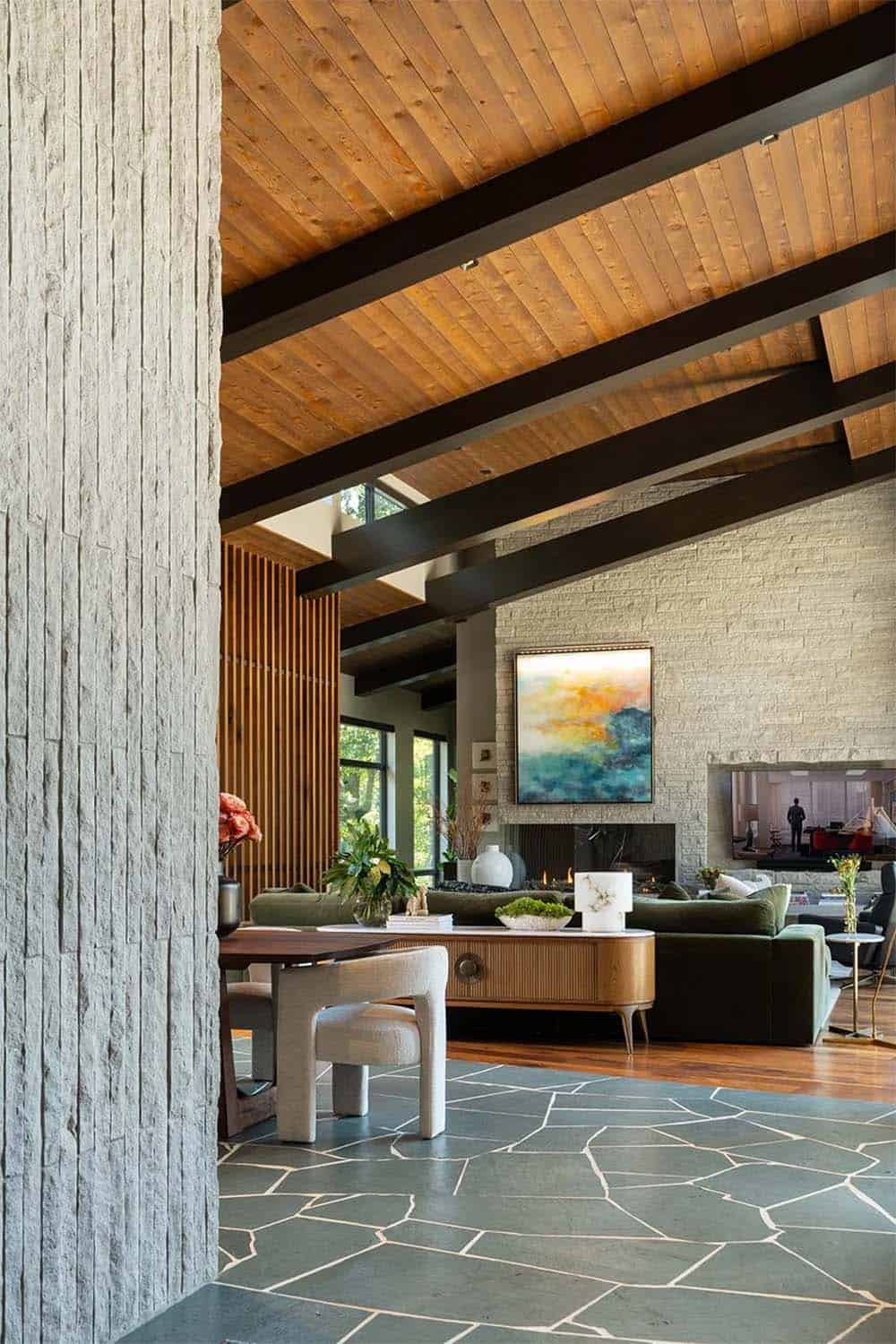 midcentury modern family room