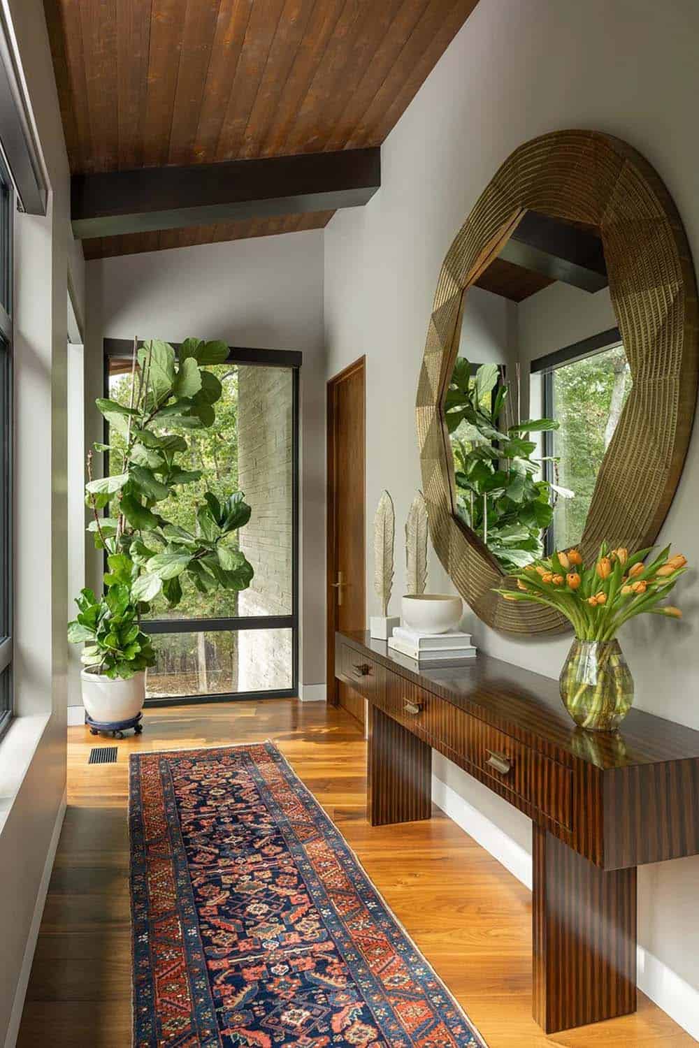 midcentury modern hallway