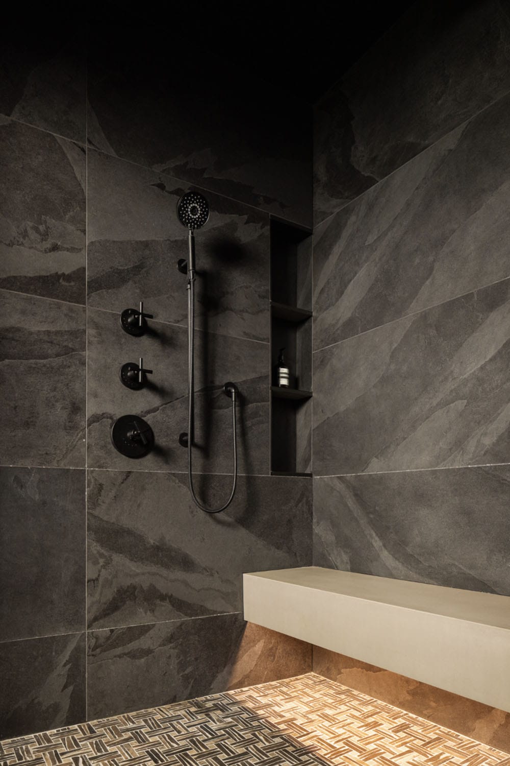 farmhouse bathroom shower