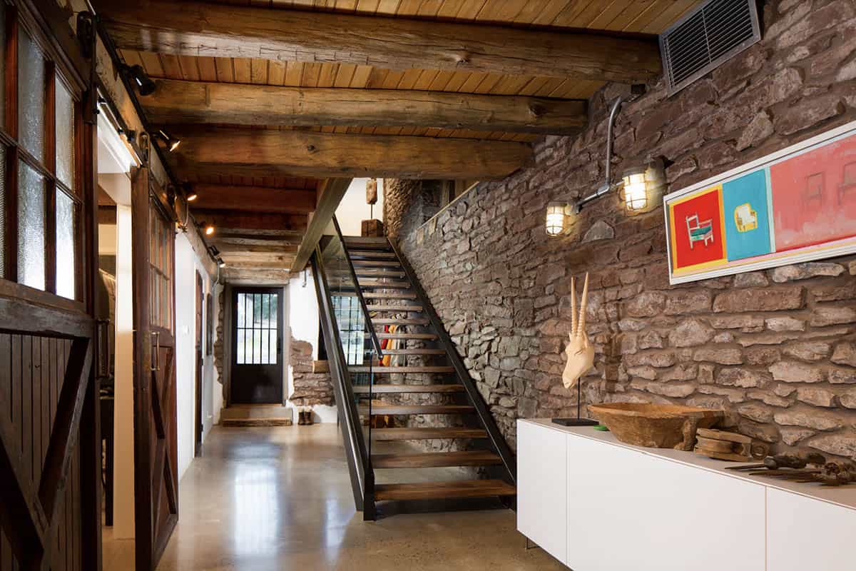 modern barn style entry