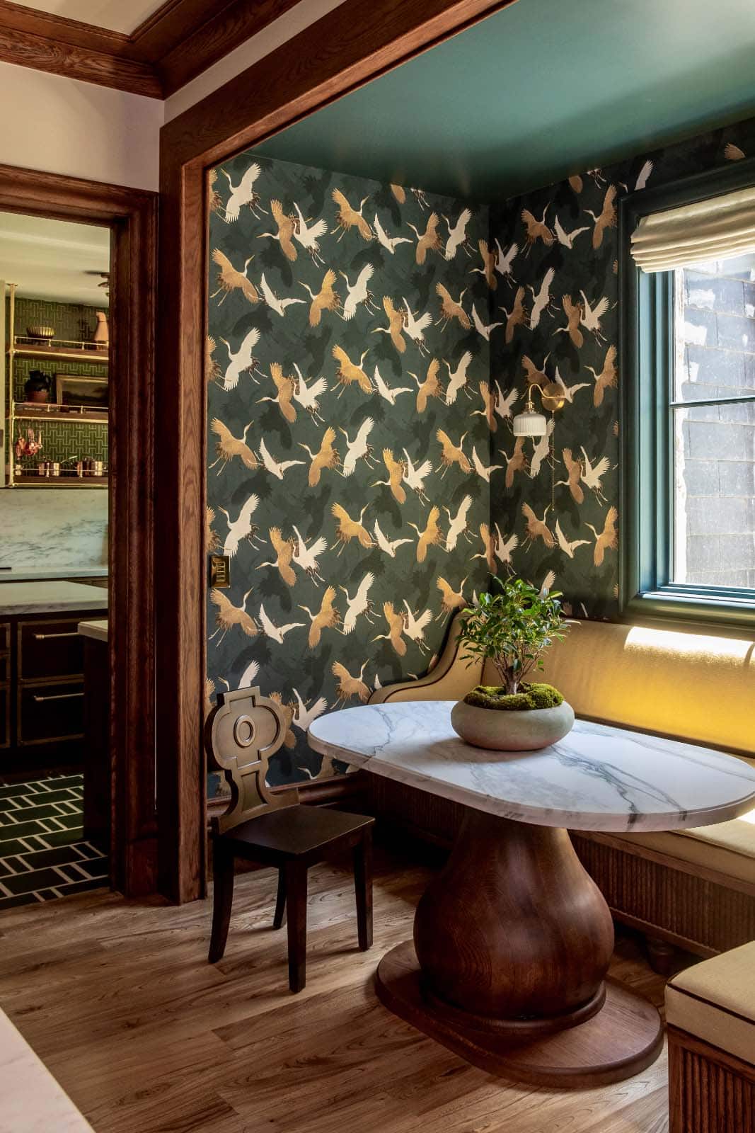 modern dining banquette