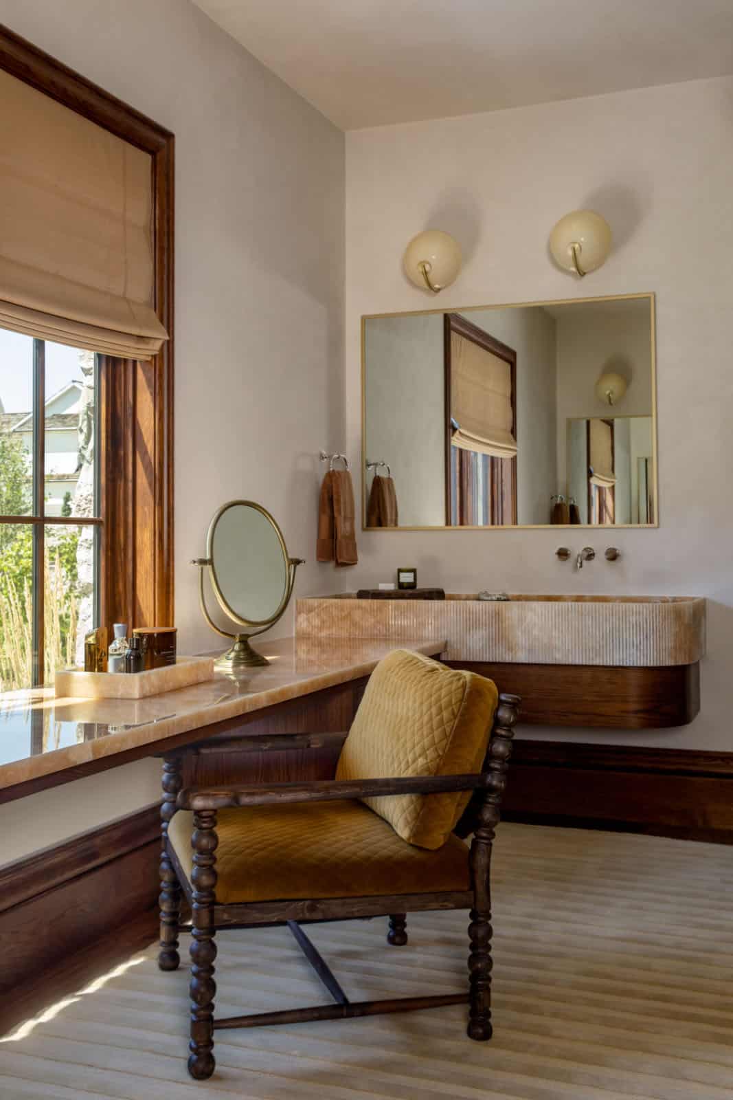 modern bathroom makeup vanity