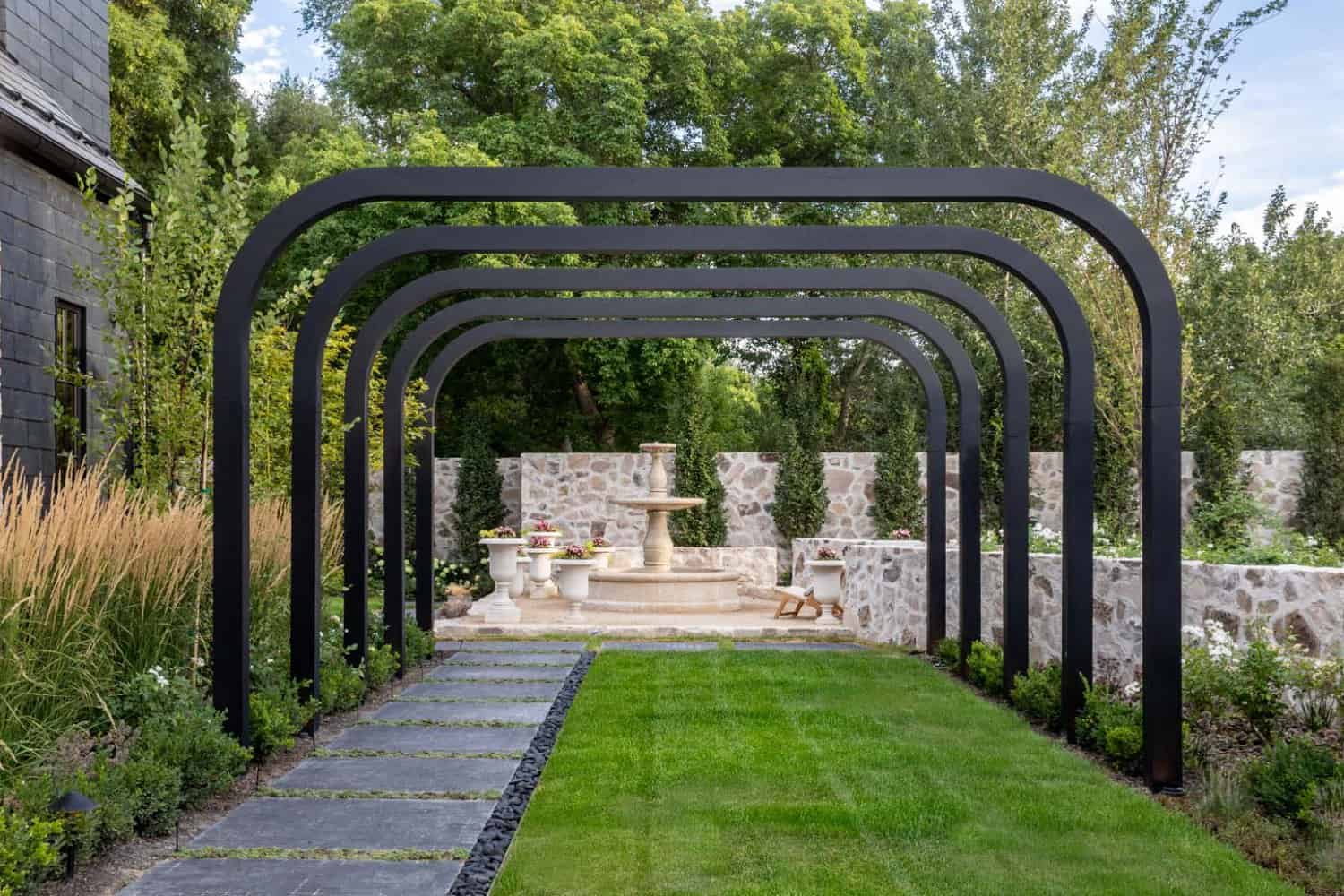 modern home exterior landscaping