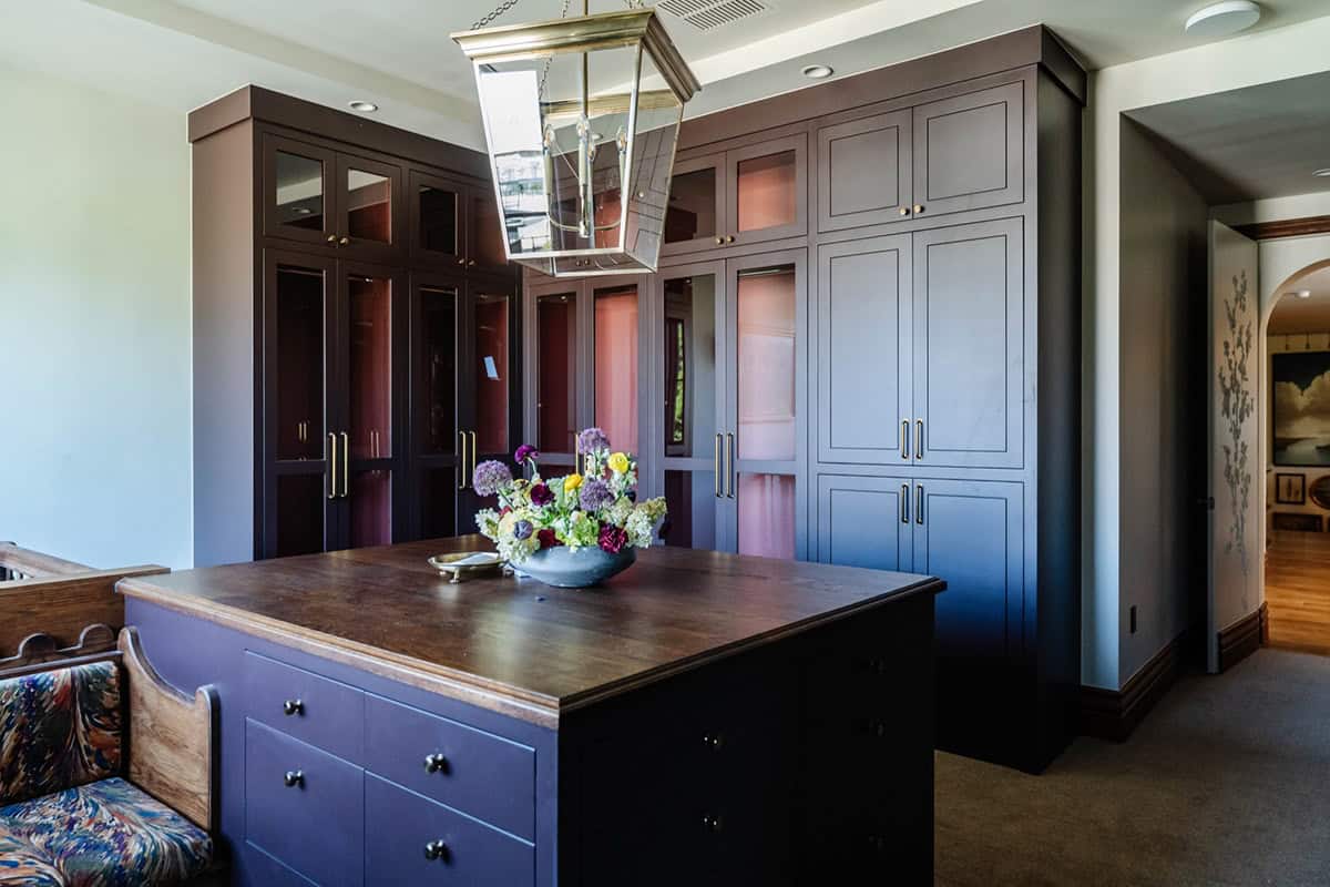 modern walk-in closet