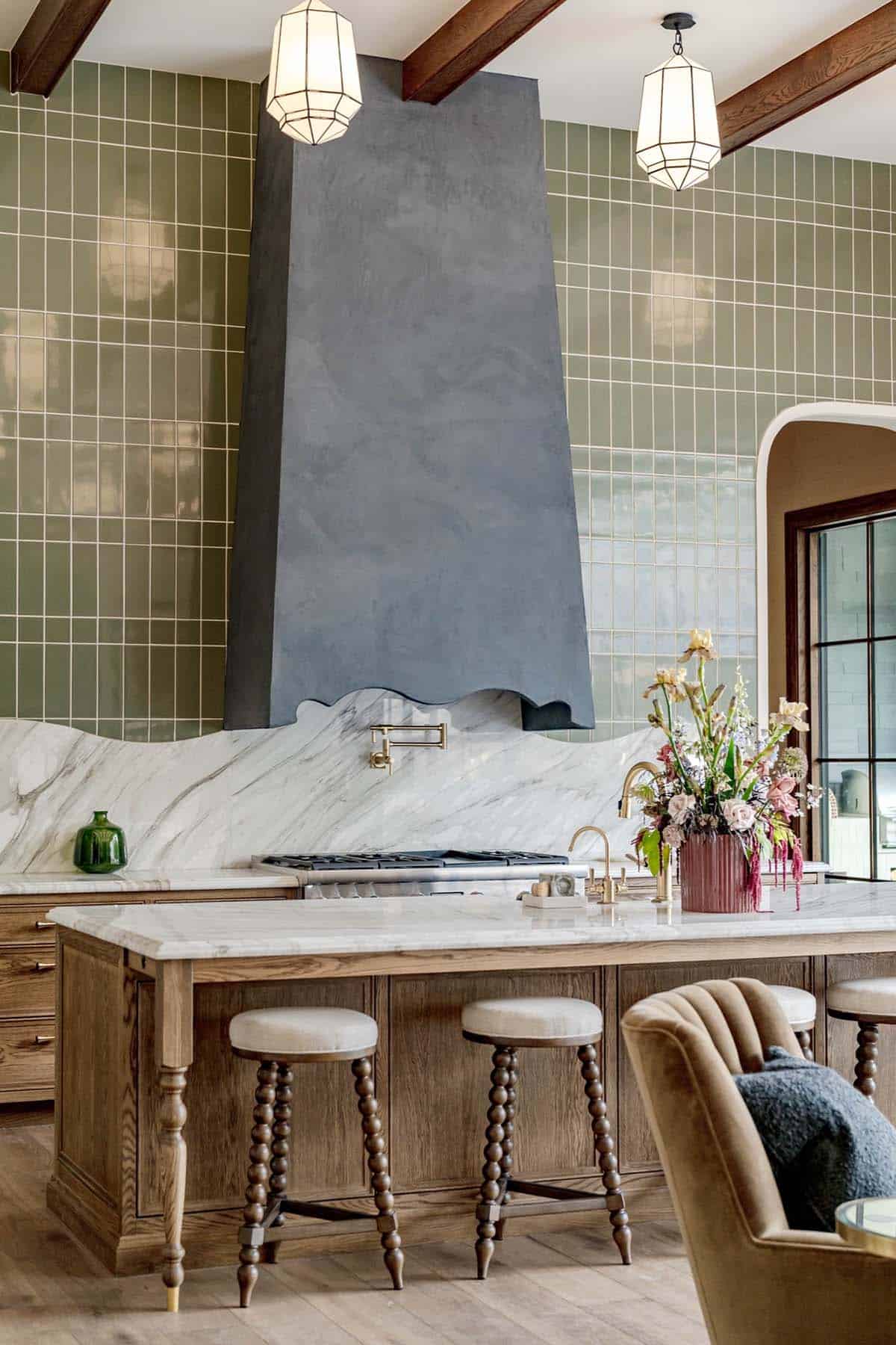 modern outdoor kitchen