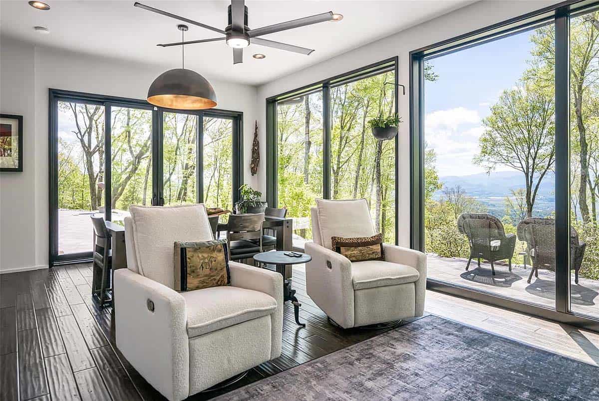 modern screened porch