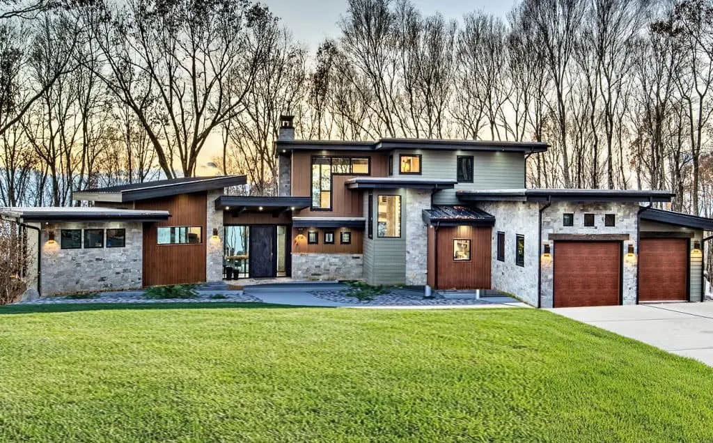 modern prairie style mountain house exterior