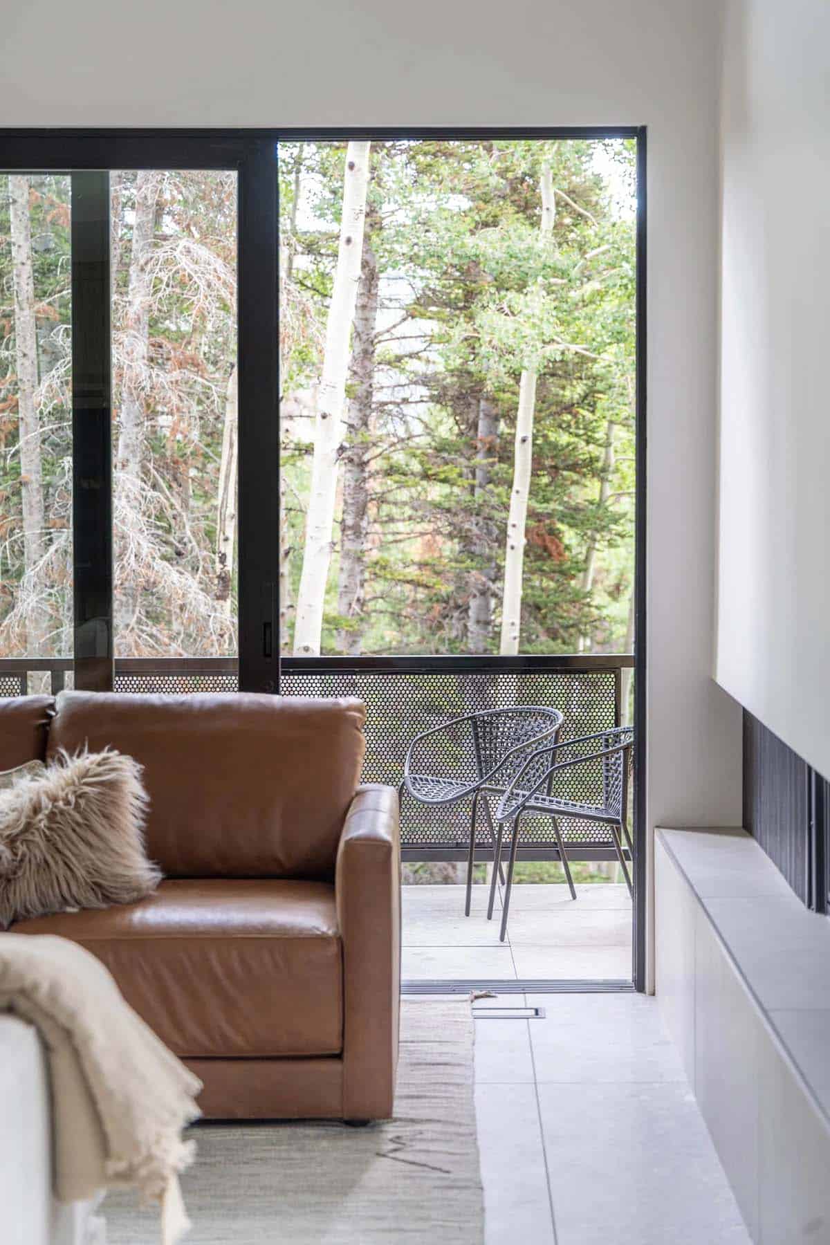 modern scandinavian style living room with large windows