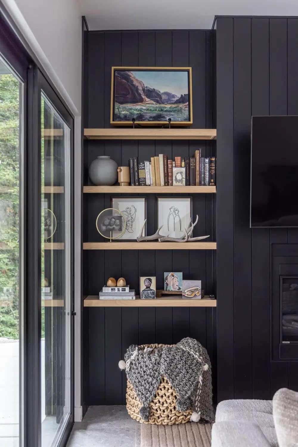 modern scandinavian style family room