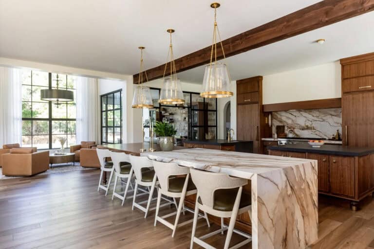 Inside a modern Scandinavian-style home in the picturesque Utah mountains