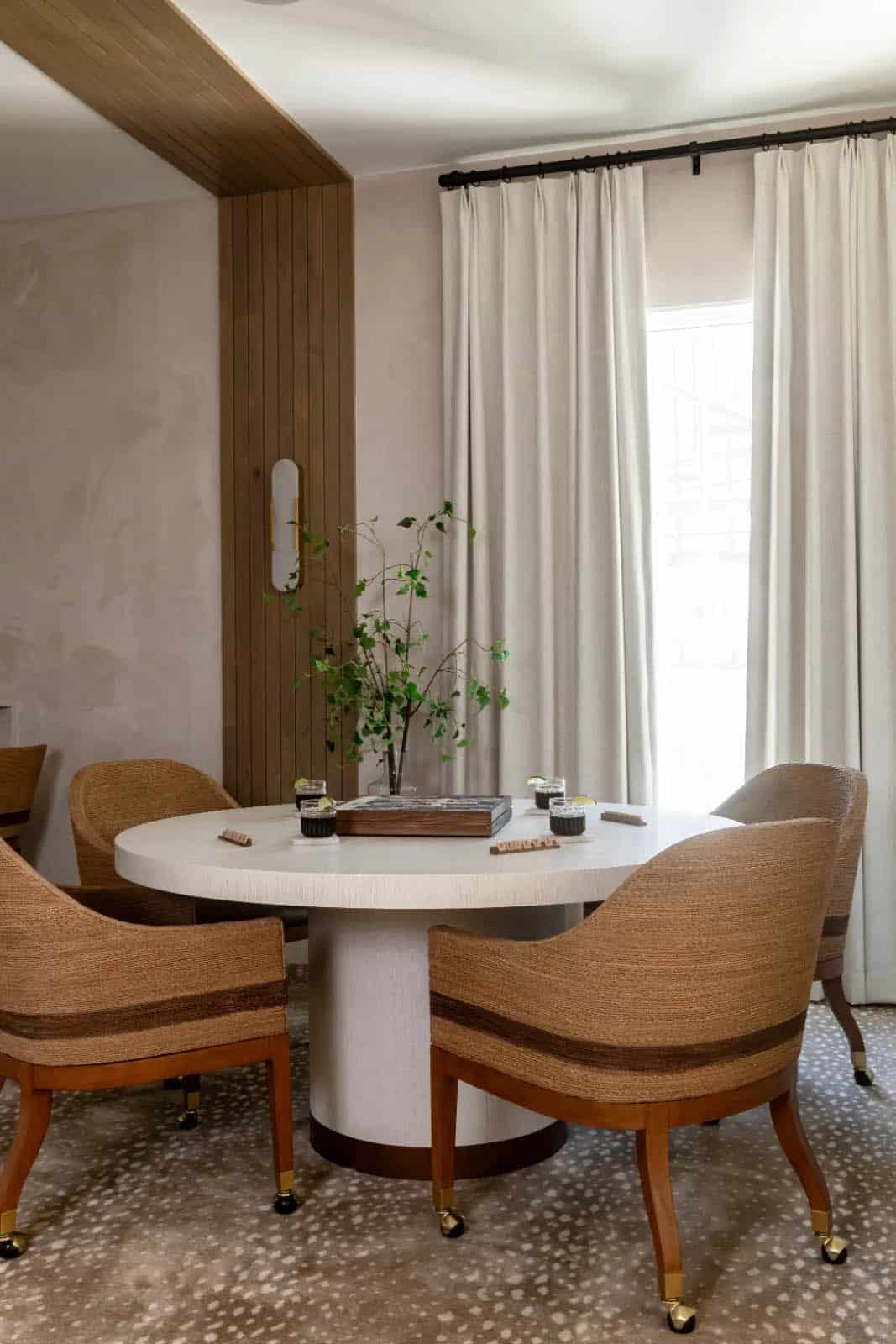 modern scandinavian style table with chairs