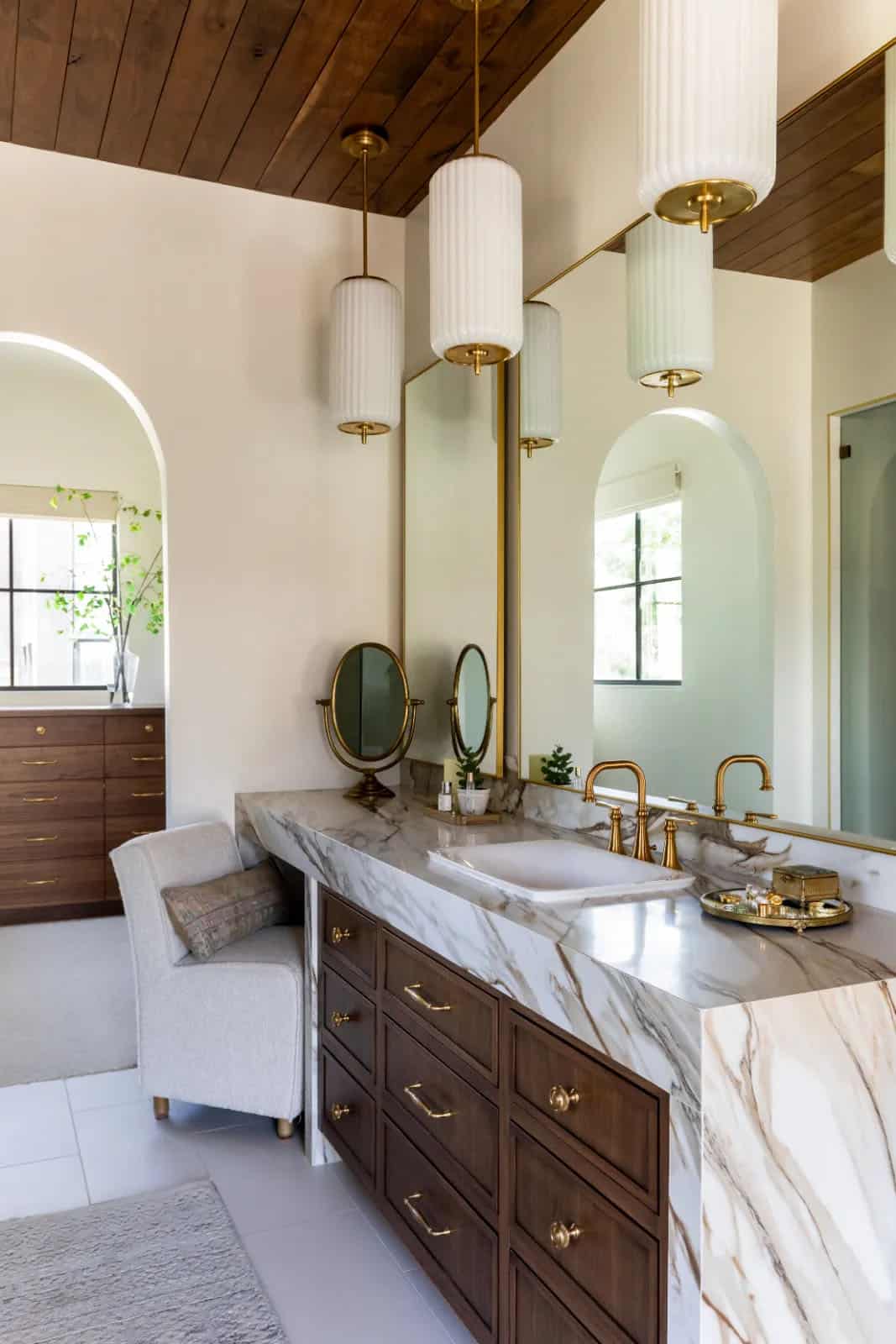 modern scandinavian style bathroom vanity