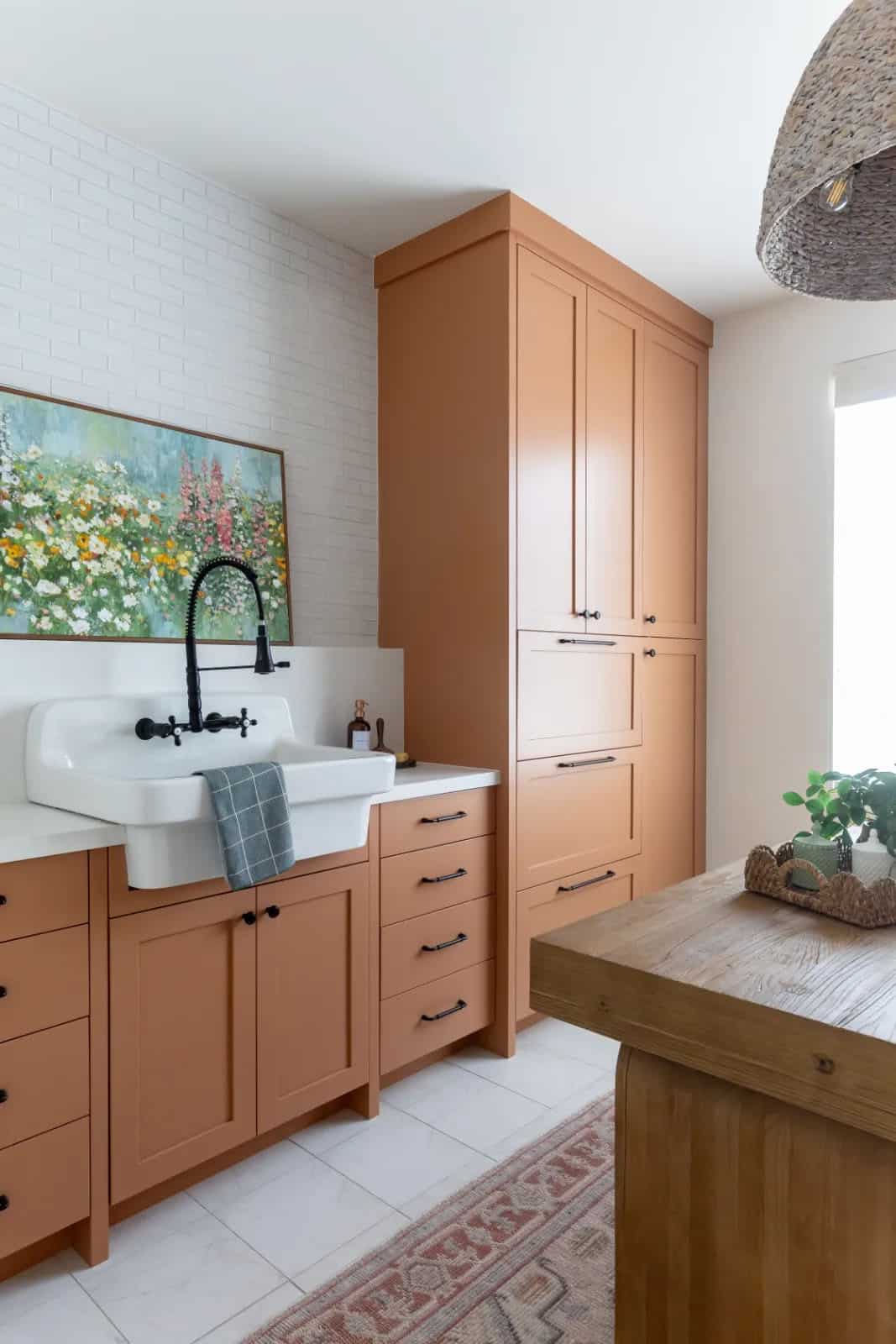 modern scandinavian style laundry room