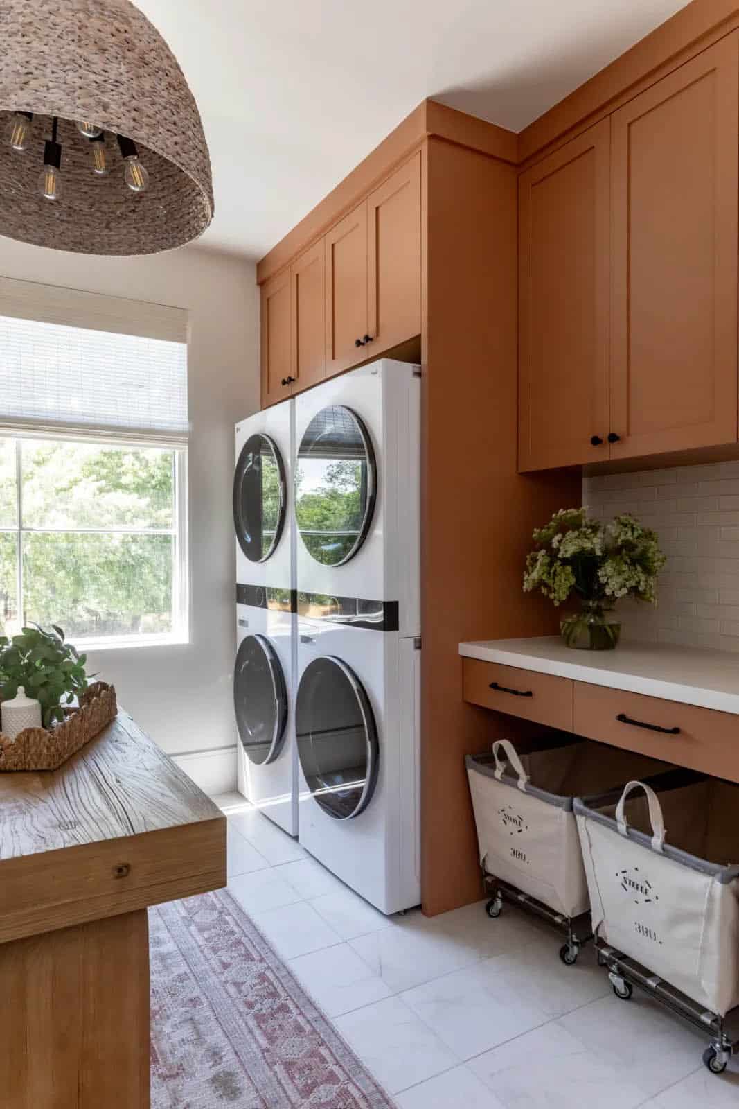 modern scandinavian style laundry room
