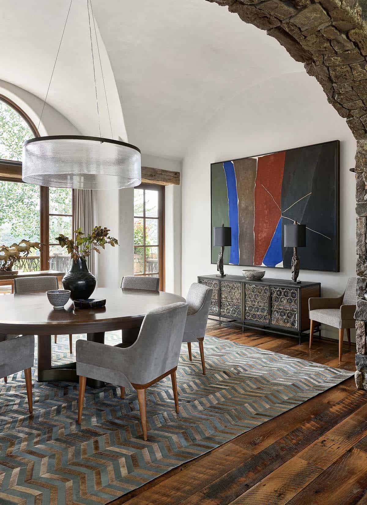 mountain modern dining room